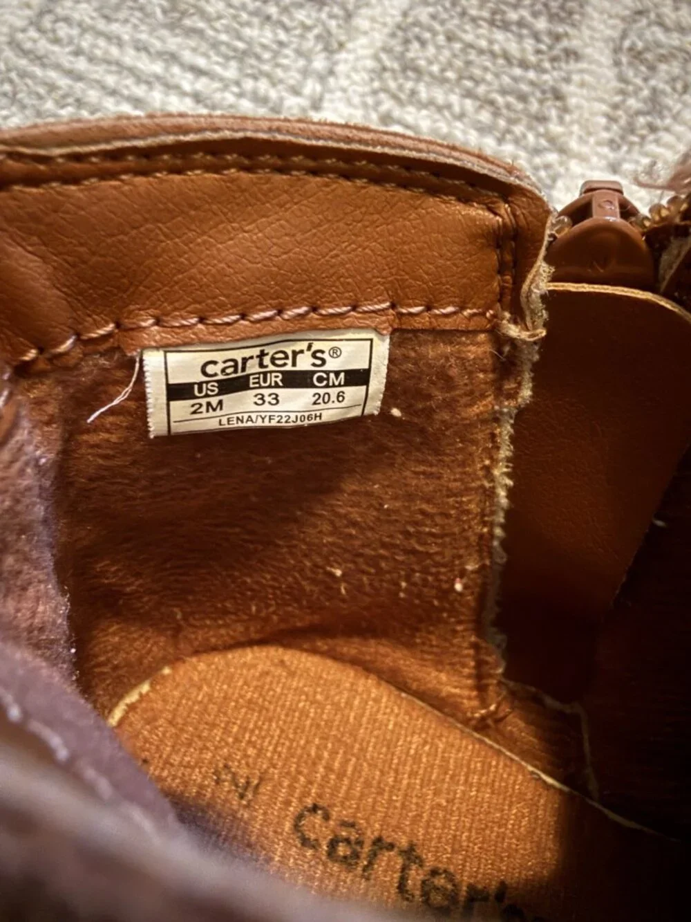 Carter's Girls Ankle Boots SZ 2